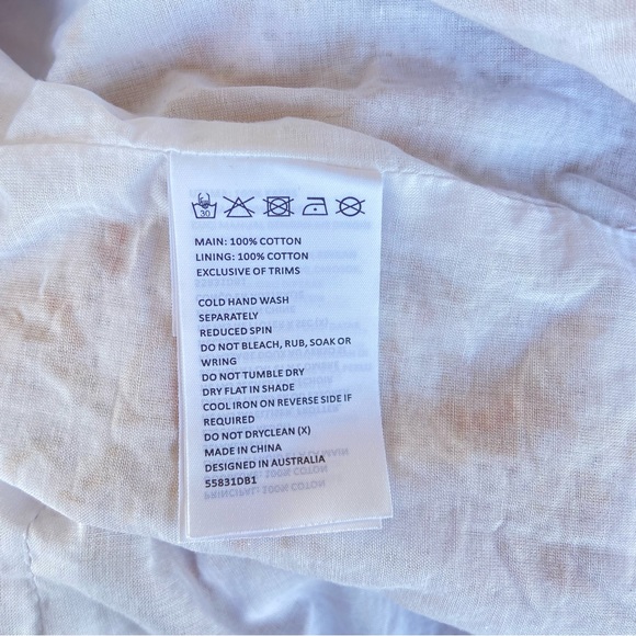 BARDOT Printed Broderie Long Sleeve Mini Dress in Tan Paisley - Picture 13 of 13